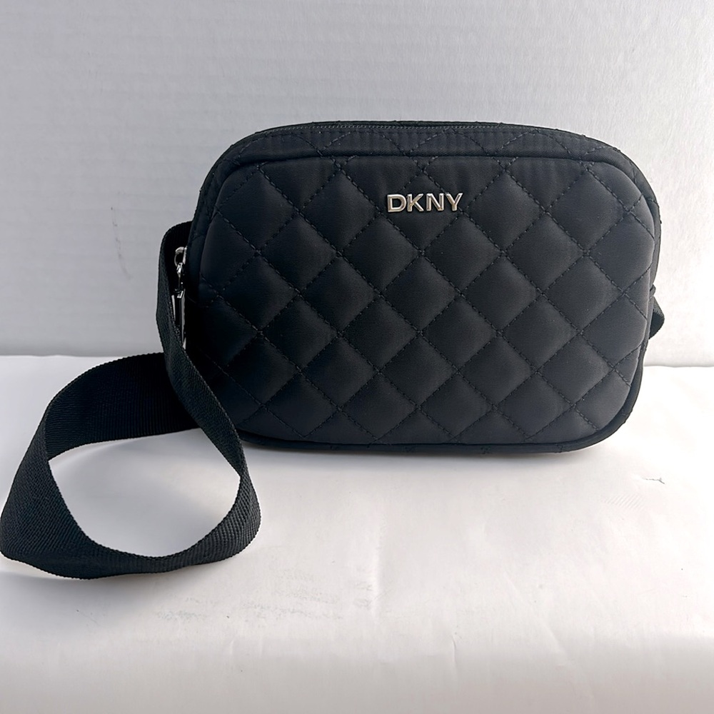 DKNY black/silver crossbody/ Waist pack.